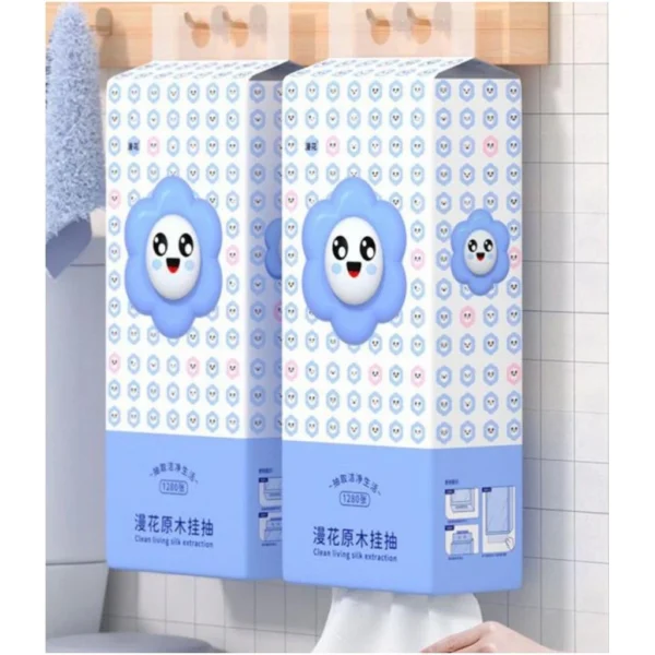 SG FAST DELIVERY Manhua 4PLY 1280 Sheets Hanging Tissue High Quality Thickened Super Absorbent Wall Hanging Tissue - Image 2