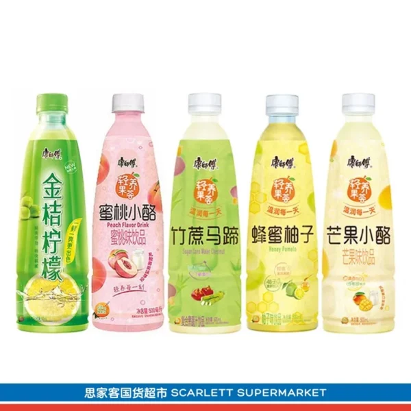 (Carton) KANG SHI FU Fruit Tea/ Juice/ Tea Series (箱) 康师傅果茶/果汁/茶系列 500ml x 15 - Image 3